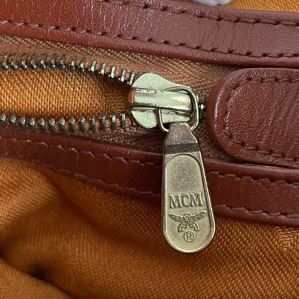 MCM Authentic Vintage Tan and Brown Visetos Handbag - Picture 12 of 16